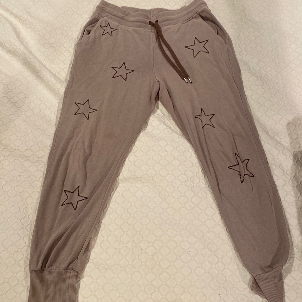 Sundry hand sewn star jogger